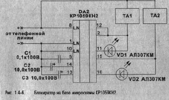 Микросхема КР1059КН2 представляет собой электронный